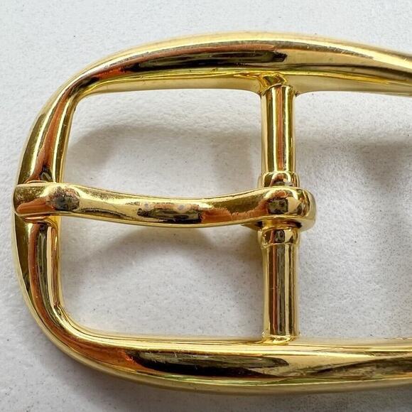 Vintage Gold Tone Simple Basic Belt Buckle for up to 1 Inch Belt - Picture 3 of 8